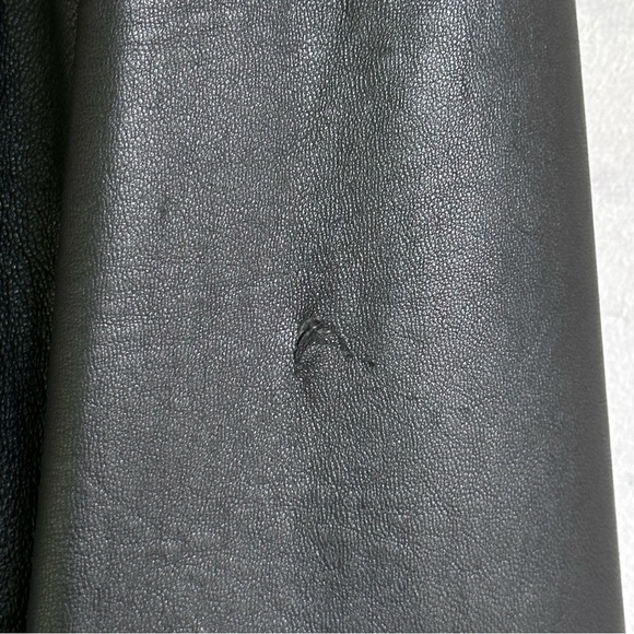 Oversized Boyfriend Black Lambskin Leather Coat Jacket Buttery Soft Quiet Luxury - Picture 12 of 13